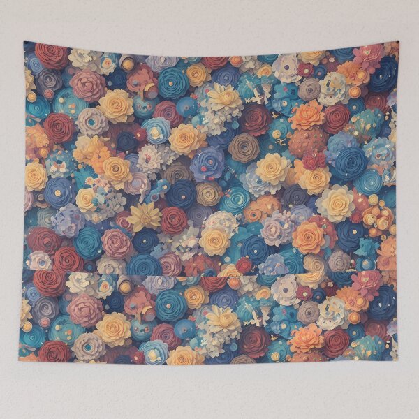 Item preview, 6 Vibrant Floral Patterns Abstract Designs Creative Love designed and sold by ART ATTACK ZONE.