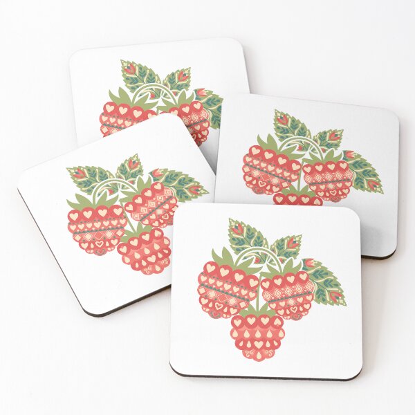 Item preview, Raspberry Cluster – Scandinavian Folk Art by heidiannemorris © designed and sold by FOLK ART FUSION by heidiannemorris.