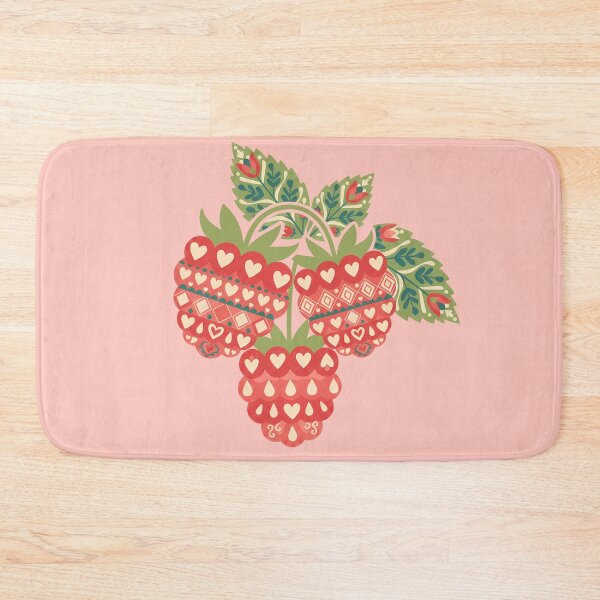 Item preview, Raspberry Cluster – Scandinavian Folk Art by heidiannemorris © designed and sold by FOLK ART FUSION.