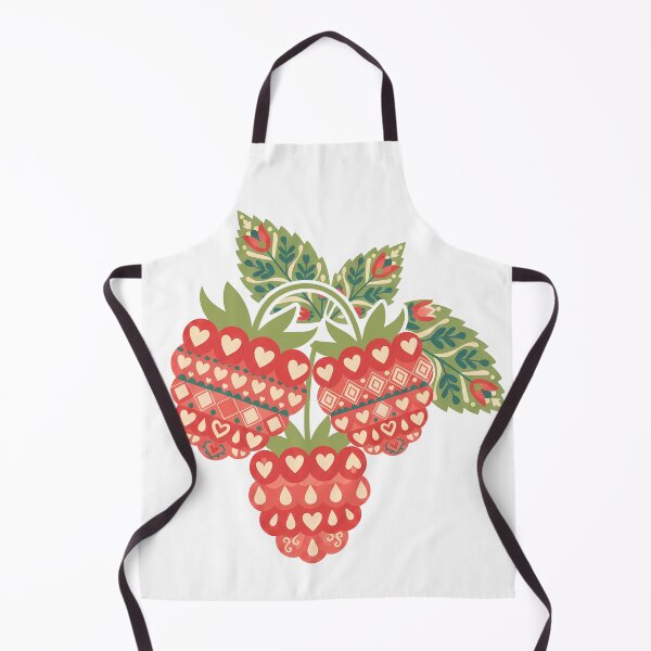 Item preview, Raspberry Cluster – Scandinavian Folk Art by heidiannemorris © designed and sold by FOLK ART FUSION.