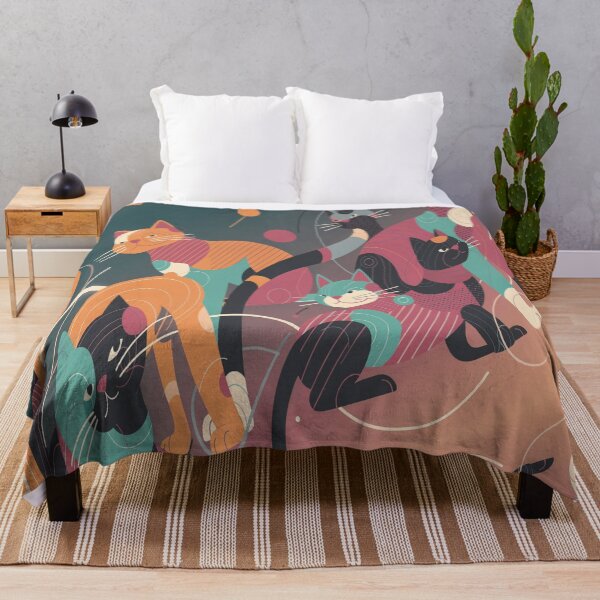 Item preview, Someone Is Watching You — Abstract Colorful Cats designed and sold by DesignbyDizdar.