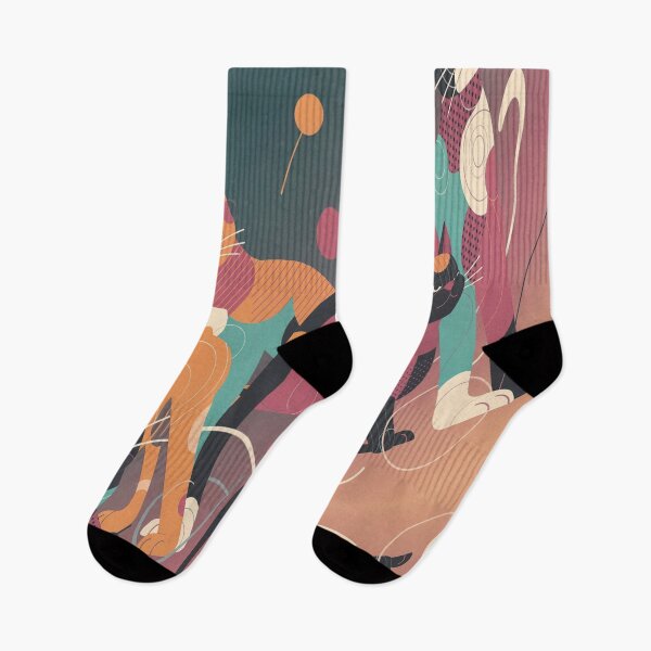 Item preview, Someone Is Watching You — Abstract Colorful Cats designed and sold by DesignbyDizdar.