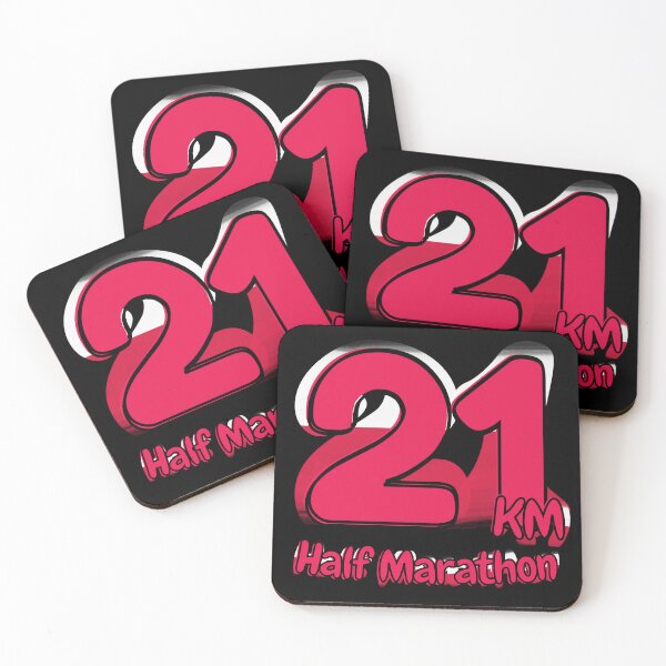 Item preview, Half Marathon 21Km Running Achievement - Poland- Power Pink designed and sold by NineSevenFour.