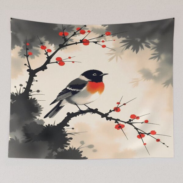 Item preview, Robin Resting On A Branch designed and sold by ArtHistoryPrint.