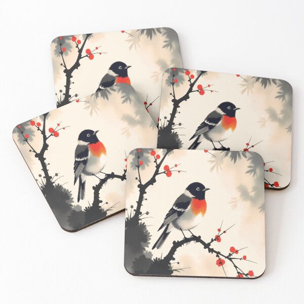 Item preview, Robin Resting On A Branch designed and sold by ArtHistoryPrint.