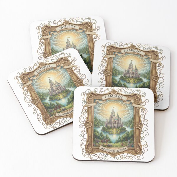 Item preview, Camelot: The Once and Future King Arthurian Legend Vintage King Arthur & Camelot Castle Illustration designed and sold by Gurjeetpixelart.