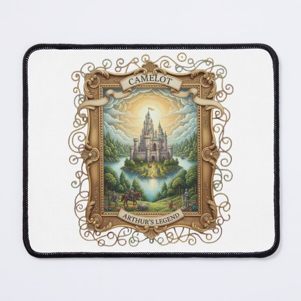 Item preview, Camelot: The Once and Future King Arthurian Legend Vintage King Arthur & Camelot Castle Illustration designed and sold by Gurjeetpixelart.