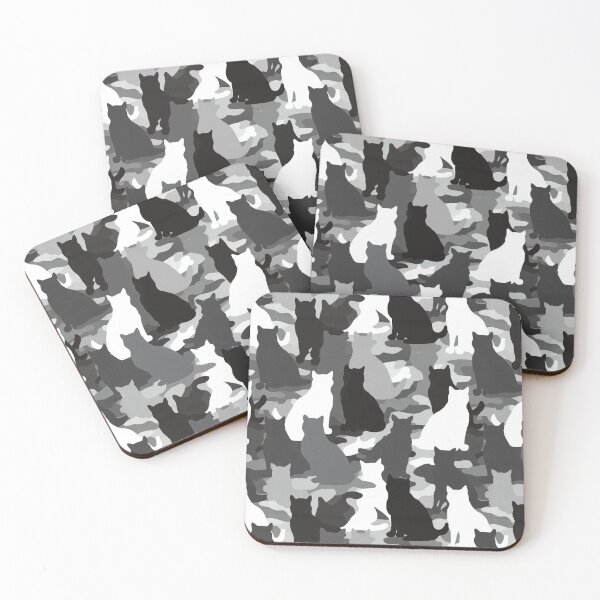 Item preview, Artistic Forest Cat Camo Print  - Housewarming Gifts designed and sold by RoyalStarsPatts.