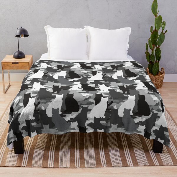 Item preview, Artistic Forest Cat Camo Print - Housewarming Gifts designed and sold by RoyalStarsPatts.