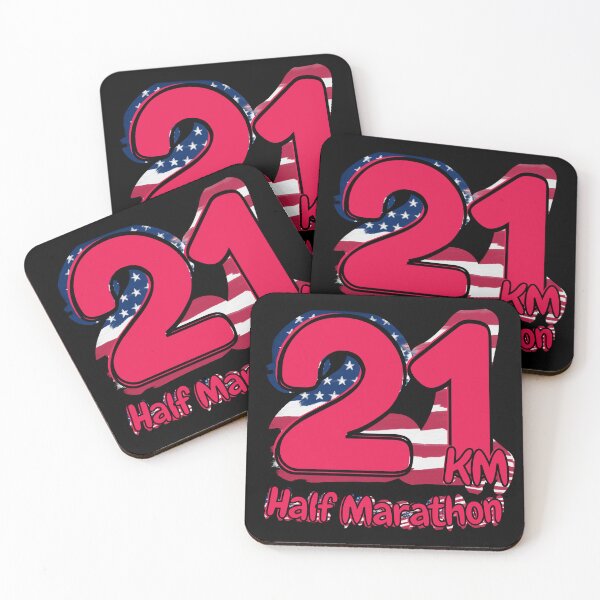 Item preview, Half Marathon 21Km Running Achievement - United States - Power Pink designed and sold by NineSevenFour.
