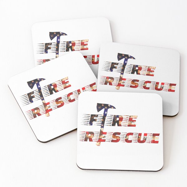 Item preview, Fire Rescue USA Flag Firefighter Axe Design designed and sold by GetGoodFit.
