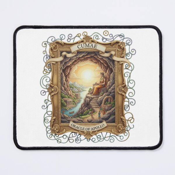 Item preview, Cumae Oracle of Apollo: Ancient Greek & Roman Mythology Art The Cumaean Sibyl: Vintage Classical Oracle Illustration designed and sold by Gurjeetpixelart.