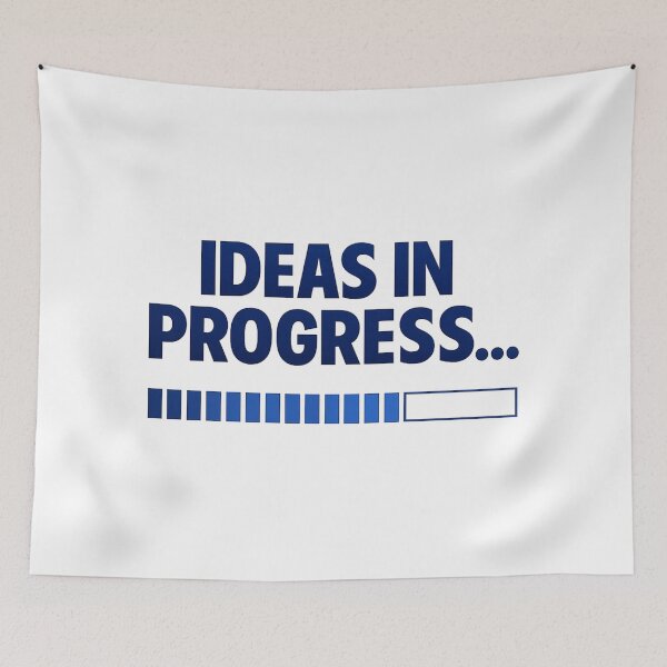 Item preview, Ideas in Progress - Futuristic Loading Bar Typography designed and sold by MKreative Studio.
