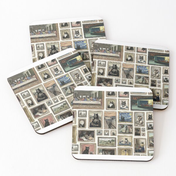Item preview, Black cats in classic works of art designed and sold by  ARTILOGÍA.