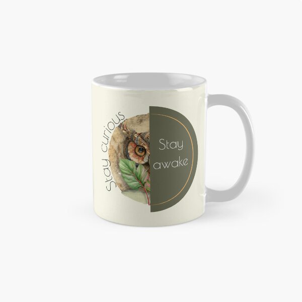 Item preview, Tribal Owl Collage With Stay Awake Quote designed and sold by Furr-n-Purr.