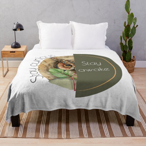 Item preview, Tribal Owl Collage With Stay Awake Quote designed and sold by Furr-n-Purr.