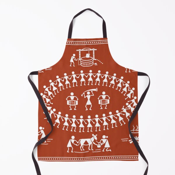 Item preview, Warli Tarpa Festival Print – Folk Dance Panorama designed and sold by Planthem.