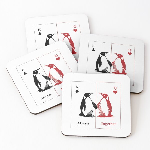Item preview, Always Together  Penguin Couple for Love & Anniversary Gifts designed and sold by FMproject.