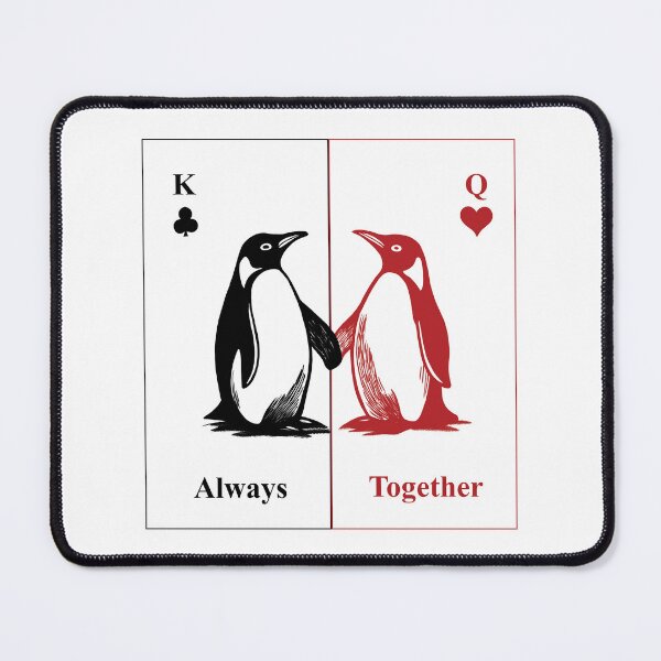 Item preview, Always Together Penguin Couple for Love & Anniversary Gifts designed and sold by FMproject.