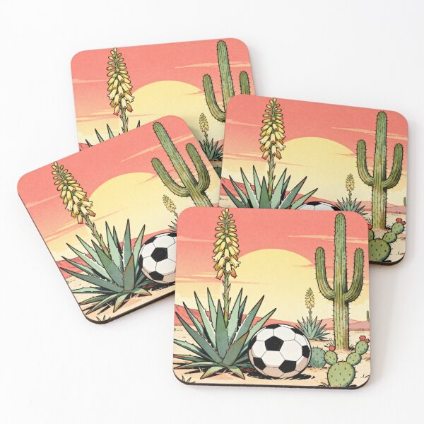 Item preview, Soccer Desert Oasis - Mexico 2026 Inspired Vintage Art designed and sold by HappySproutArt.