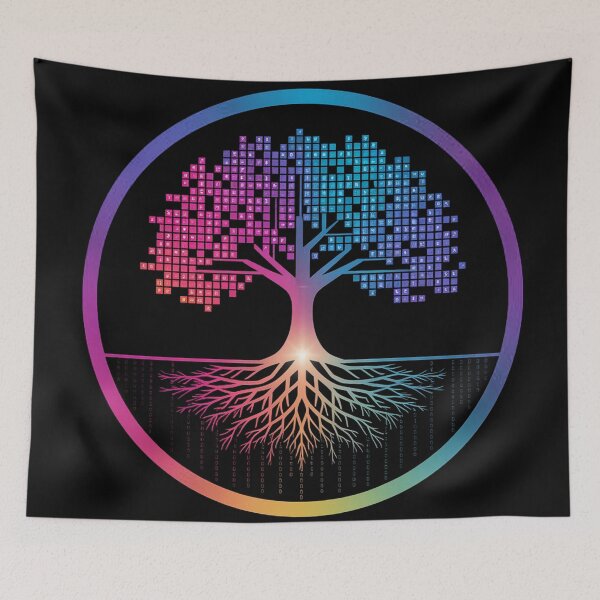 Item preview, Binary Tree of Life - The Knowledge Grid designed and sold by Thompika.