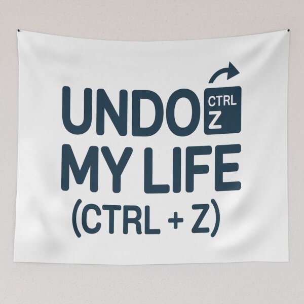 Item preview, Undo My Life (CTRL + Z) – Funny Corporate Burnout Humor T-Shirt designed and sold by RMTrendy.