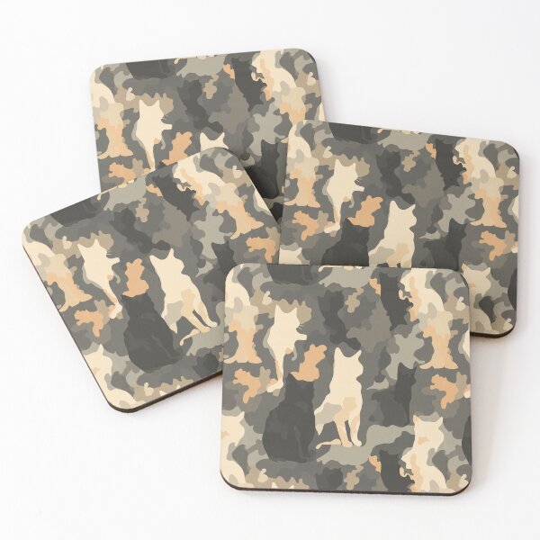 Item preview, Minimalistic Wild Cat Camo Print  - One Year Anniversary Gifts designed and sold by RoyalStarsPatts.
