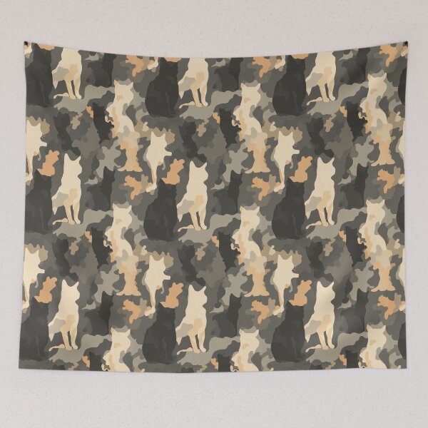 Item preview, Minimalistic Wild Cat Camo Print  - One Year Anniversary Gifts designed and sold by RoyalStarsPatts.