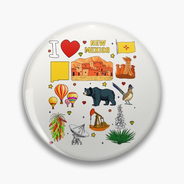 Item preview, New Mexico State Pride, Landmarks & Icons Pattern designed and sold by mashmosh.