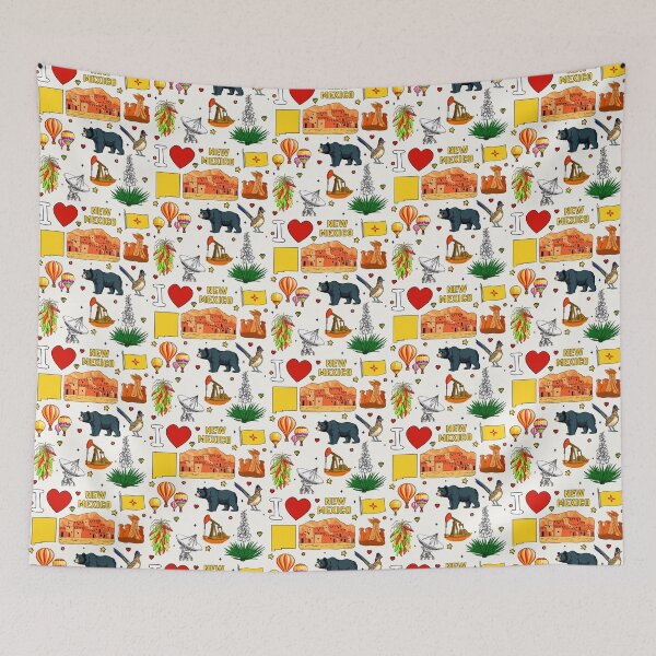 Item preview, New Mexico State Pride, Landmarks & Icons Pattern designed and sold by mashmosh.