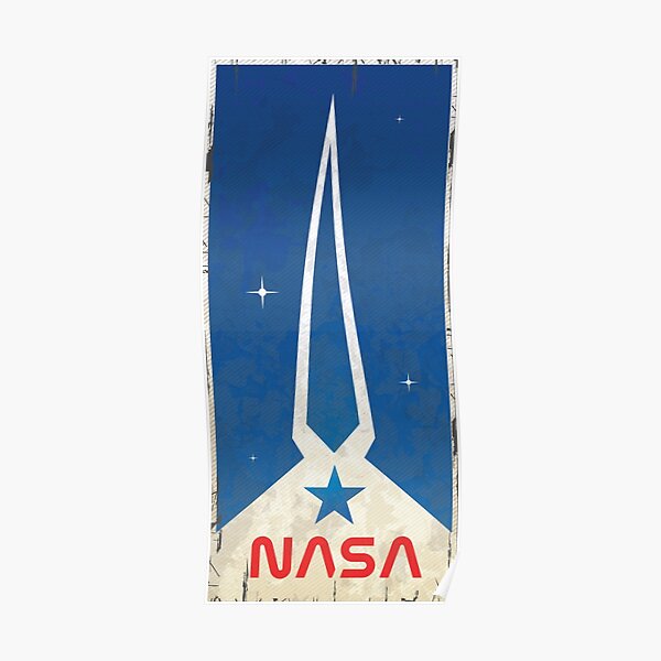 NASA Vintage Abstract Poster