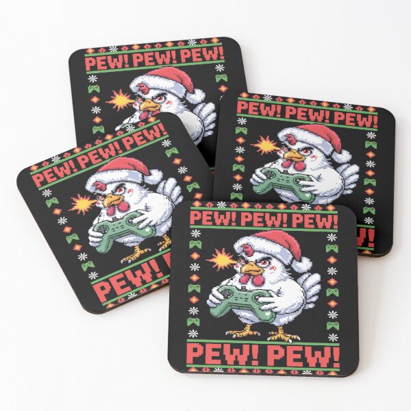 Item preview, Chicken Gamer Pew Video Game Ugly Christmas Boys Kids  designed and sold by CombatTask.