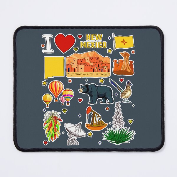 Item preview, New Mexico State Pride, Iconic Landmarks & Symbols Sticker Pack Art designed and sold by mashmosh.