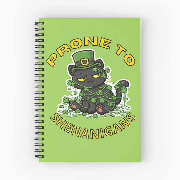 Item preview, Prone To Shenanigans Funny Cat St Patricks Day designed and sold by TheSimpleTee007.