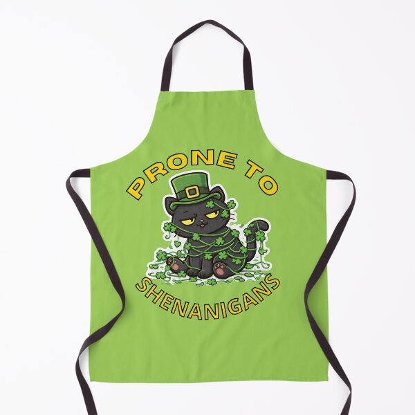 Item preview, Prone To Shenanigans Funny Cat St Patricks Day designed and sold by TheSimpleTee007.