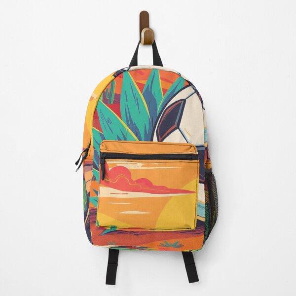 Item preview, Desert Sunset Soccer - Modern Flat Design Botanical Art designed and sold by HappySproutArt.