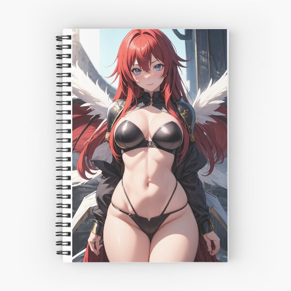 Item preview, Crimson-Haired Demon Princess – Red Anime Angel Fantasy Art designed and sold by iloveanimechibi.