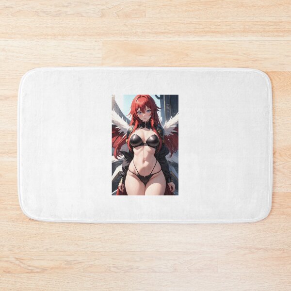 Item preview, Crimson-Haired Demon Princess – Red Anime Angel Fantasy Art designed and sold by iloveanimechibi.
