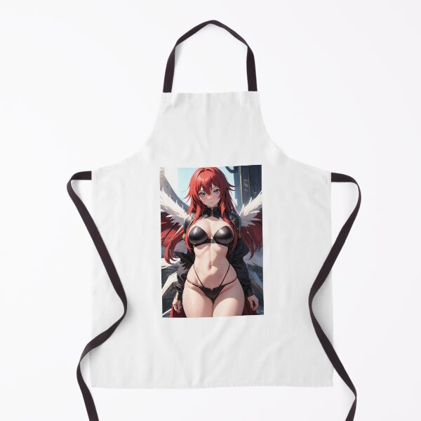 Item preview, Crimson-Haired Demon Princess – Red Anime Angel Fantasy Art designed and sold by iloveanimechibi.