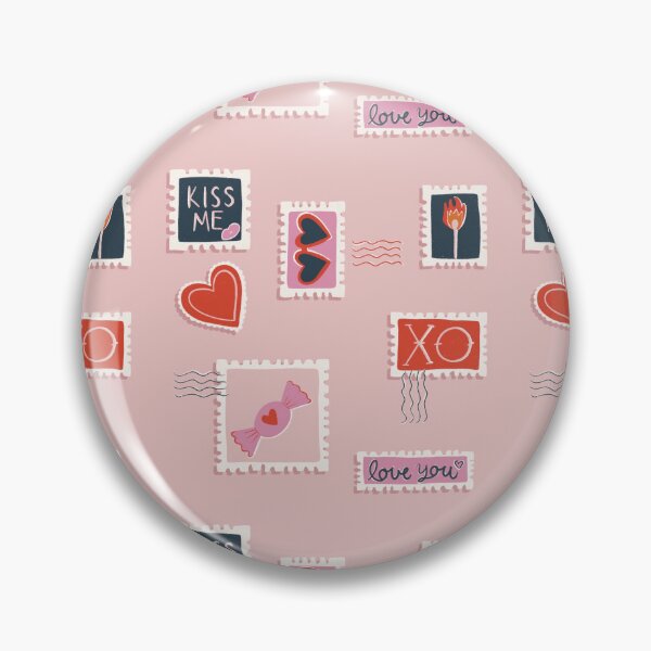 Item preview, Valentine Postage Stamp Love Pattern designed and sold by emilee.faye.
