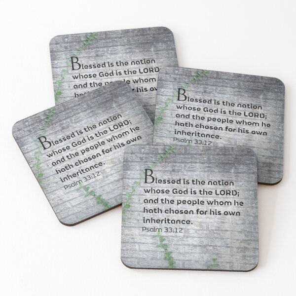 Item preview, Bible Verse Photography - Blessed is the nation whose God is the LORD designed and sold by Angela Dow.