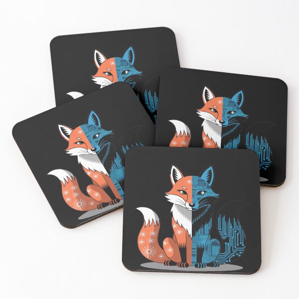 Item preview, Digital Folklore Fox - AI & Nature Fusion designed and sold by Thompika.