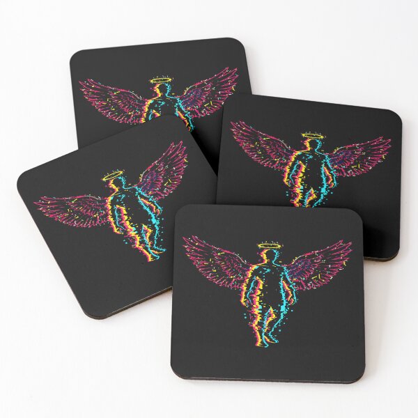 Item preview, Glitch Angel Silhouette - Digital Fallen Guardian designed and sold by Dakson Design - Fantasy Art.