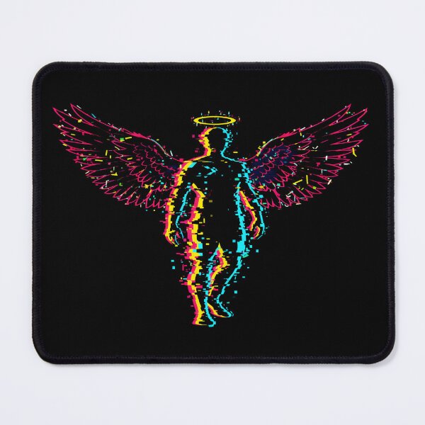 Item preview, Glitch Angel Silhouette - Digital Fallen Guardian designed and sold by Dakson Design - Fantasy Art.
