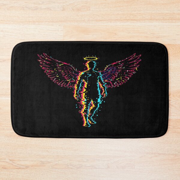Item preview, Glitch Angel Silhouette - Digital Fallen Guardian designed and sold by Dakson Design - Fantasy Art.