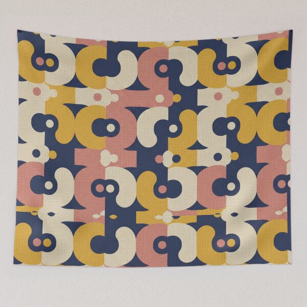 Item preview, Retro Geometric Puzzle Flux designed and sold by Tanlyco.