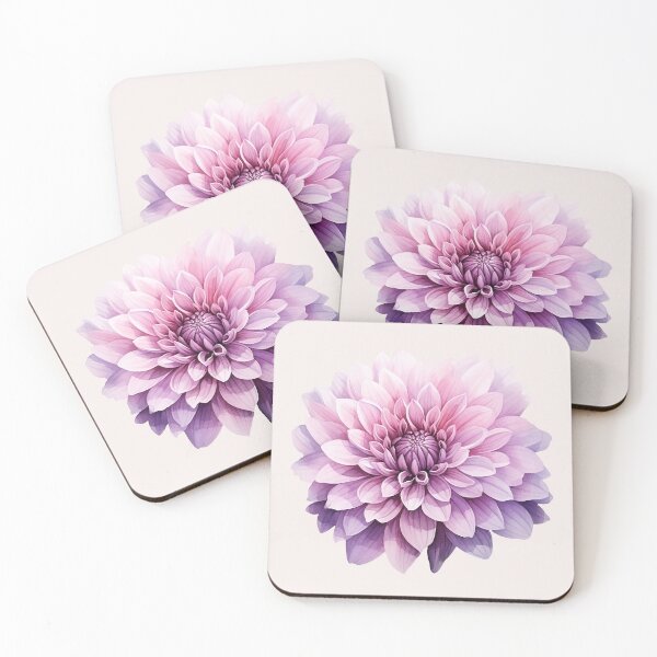 Item preview, Light Purple Dahlia Flower designed and sold by Violet Peonies.