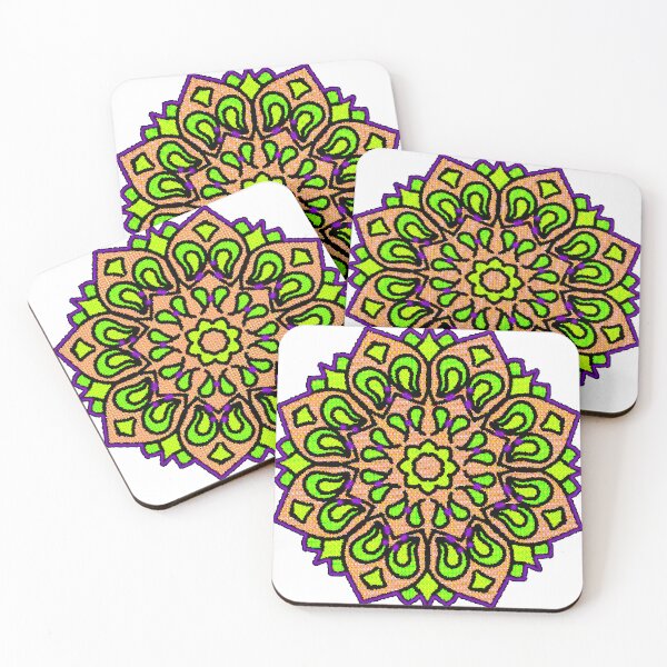 Item preview, "Layered Floral Mandala with Teardrop Petals and Leaf Accents" designed and sold by nighttime1990.