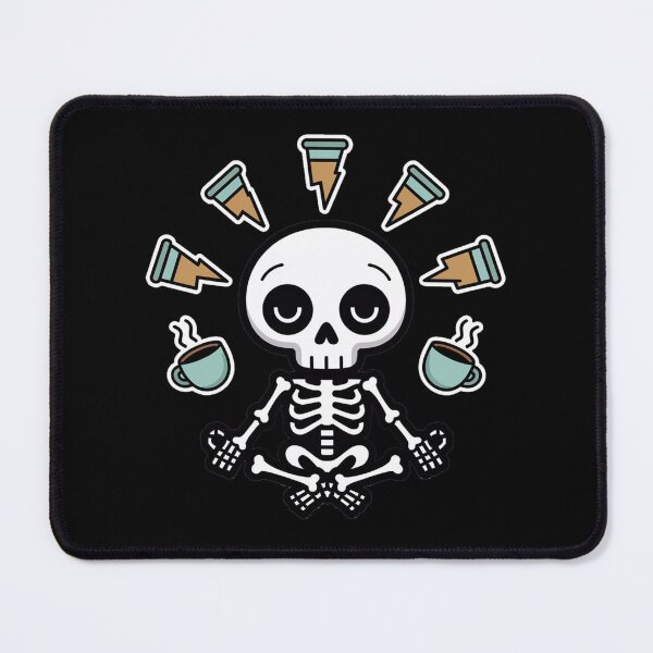 Item preview, Meditating Skeleton - Peaceful but Anxious designed and sold by Thompika.