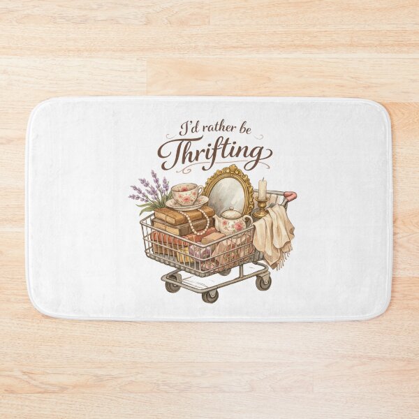 Item preview, Retro Vintage Funny I’d Rather Be Thrifting designed and sold by IdealDo.